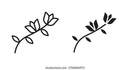 Freesia icon symbol for logo, web, app designs.