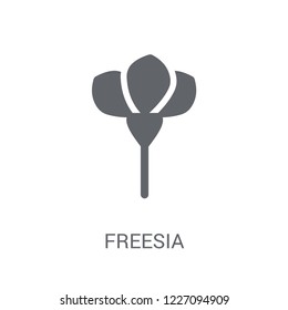 Freesia icon. Trendy Freesia logo concept on white background from Nature collection. Suitable for use on web apps, mobile apps and print media.
