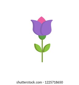 freesia icon vector. flower flat icon