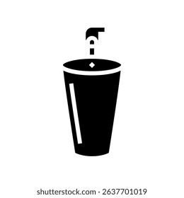 freestanding sink glyph icon vector. freestanding sink sign. isolated symbol illustration