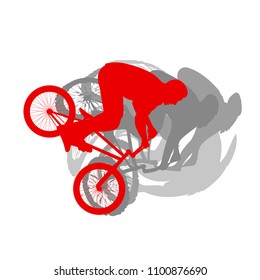 Freestyle bicycle rider boy background