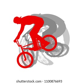 Freestyle bicycle rider boy background