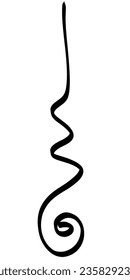 Freestyle Black Line Element Vector