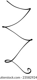 Freestyle Black Line Element Vector