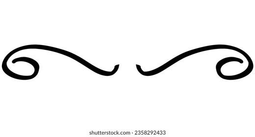 Freestyle Black Line Element Vector