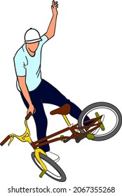 Freestyle BMX Is Bicycle Motocross Stunt Riding On BMX Bikes.