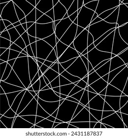 Freestyle Expression Lines, Abstract Lines, can use for Asymmetry Motif Pattern, Background, Modern Contemporary Decoration, Ornate, Carpet, Fabric, Textile, Tile, Wallpaper, Wrapping, Cover, etc.
