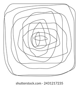 Freestyle Expression Lines, Abstract Lines, can use for Asymmetry Motif Pattern, Background, Modern Contemporary Decoration, Ornate, Carpet, Fabric, Textile, Tile, Wallpaper, Wrapping, Cover, etc.