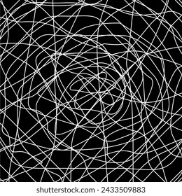 Freestyle Expression Lines, Abstract Lines, can use for Asymmetry Motif Pattern, Background, Modern Contemporary Decoration, Ornate, Carpet, Fabric, Textile, Tile, Wallpaper, Wrapping, Cover, etc.