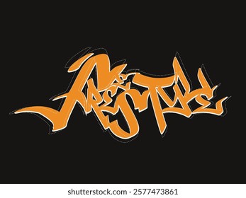 freestyle graffiti slogan print, graffiti slogan print with neon spray, t shirt graphics print vector illustration design,Urban typography street art graffiti slogan print.eps8