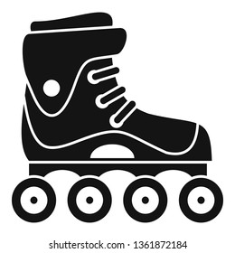 Freestyle inline skates icon. Simple illustration of freestyle inline skates vector icon for web design isolated on white background