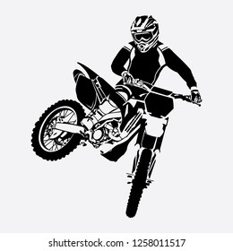 freestyle motocross vector design, vector EPS 10