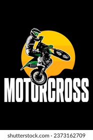 freestyle motorcross idea vector logo design