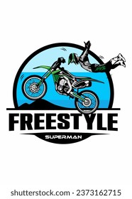 Freestyle-Moskitonetz-Idee, Vektorlogo-Design