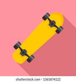 Freestyle skateboard icon. Flat illustration of freestyle skateboard vector icon for web design