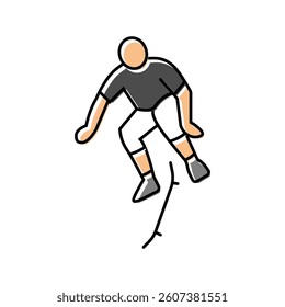freestyle skating color icon vector. freestyle skating sign. isolated symbol illustration