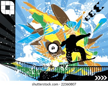 Freestyle snowboarder