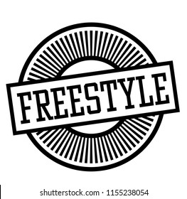 freestyle stamp on white