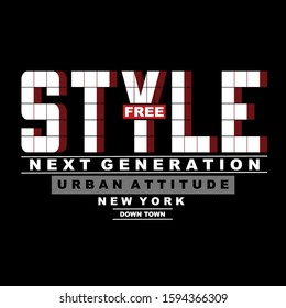 freestyle text,lettering,tee graphic t shirt print vector illustration design