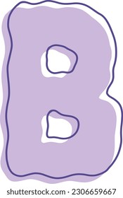 Estilo libre y onda Tipo de letra vectorial manuscrito