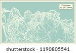 Freetown Sierra Leone City Map in Retro Style. Outline Map. Vector Illustration.