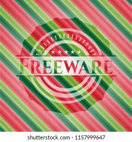 Freeware christmas style badge..