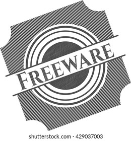 Freeware drawn with pencil strokes