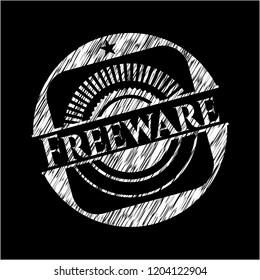 Freeware on chalkboard