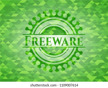  Freeware realistic green mosaic emblem