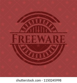 Freeware red icon or emblem