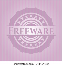 Freeware retro pink emblem