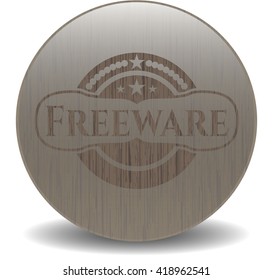 Freeware wood icon or emblem