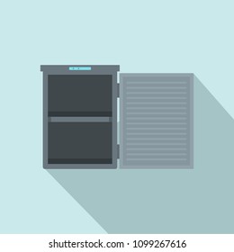 Freeze with 2 room icon. Flat illustration of freeze with 2 room vector icon for web design
