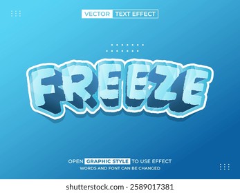 freeze 3d text effect, font effect, 3d font for title