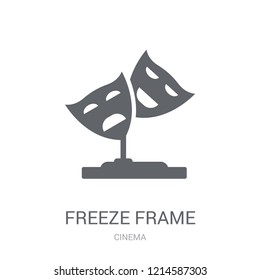 freeze frame icon. Trendy freeze frame logo concept on white background from Cinema collection. Suitable for use on web apps, mobile apps and print media.