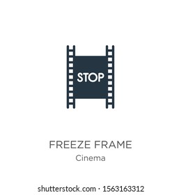 Freeze frame icon vector. Trendy flat freeze frame icon from cinema collection isolated on white background. Vector illustration can be used for web and mobile graphic design, logo, eps10