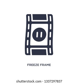 freeze frame isolated icon. Simple element illustration from cinema concept. freeze frame editable logo symbol design on white background. Can be use for web and mobile.