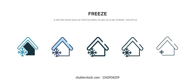 freeze icon in different style vector illustration. two colored and black freeze vector icons designed in filled, outline, line and stroke style can be used for web, mobile, ui