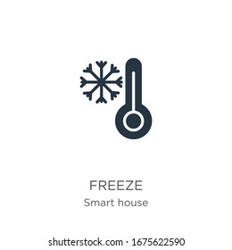 Freeze icon vector. Trendy flat freeze icon from smart house collection isolated on white background. Vector illustration can be used for web and mobile graphic design, logo, eps10