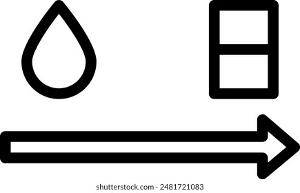 freeze line icon illustration vector