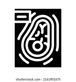freeze meat glyph icon vector. freeze meat sign. isolated contour symbol black illustration