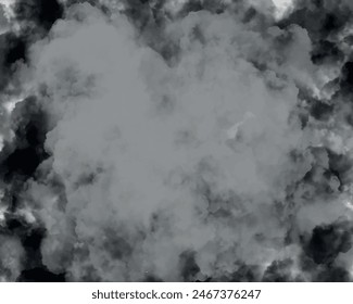 Freeze-Bewegung der weißen Pulverexplosion isoliert auf schwarzem Hintergrund. Weiße Schneewolke, Nebel oder Rauch. Abstraktes Grunge-Rauschen Textur Pulver gespritzt in Festival. Nahaufnahme weißer Staub explodiert weit 