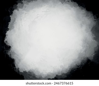 Freeze motion of white powder explosion isolated on black background. White snow cloud, mist, fog or smoke. Abstract grunge powder splatted in festival. Closeup white dust explode wide splash design