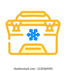 freezer bag color icon vector. freezer bag sign. isolated symbol illustration