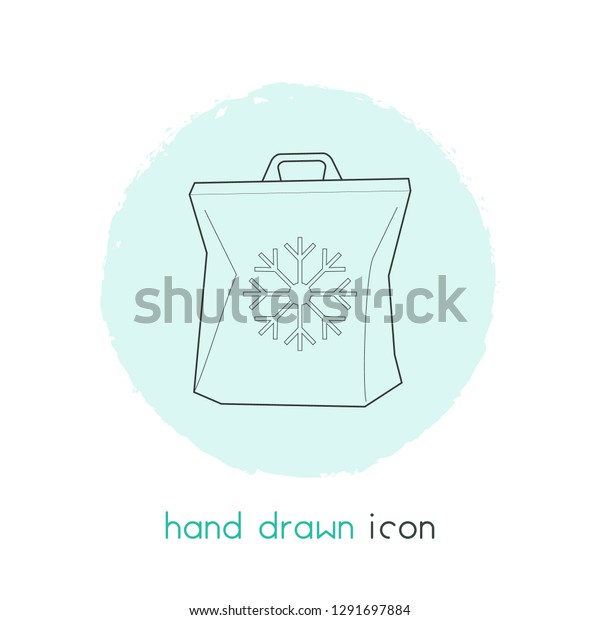 Freezer bag icon line element. Vector\
illustration of freezer bag icon line isolated on clean background\
for your web mobile app logo\
design.