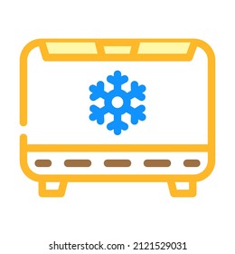 freezer electronics color icon vector. freezer electronics sign. isolated symbol illustration