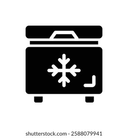 Freezer Glyph Icon. Freezer Icon
