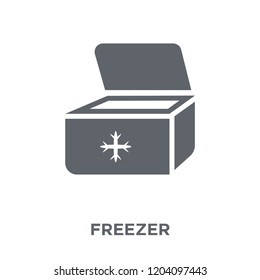 Freezer icon. Freezer design concept from Furniture and household collection. Simple element vector illustration on white background.
