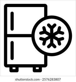 Freezer Icon Element For Design