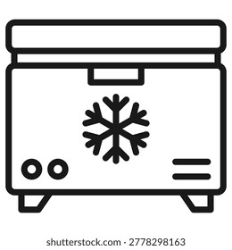 Freezer Icon Element For Design